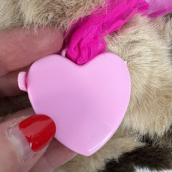 Kitty Kitty Kitten Purring Plush Pink Collar Vtg 1992 Siamese Cat Stuffie Tyco - Picture 11 of 12